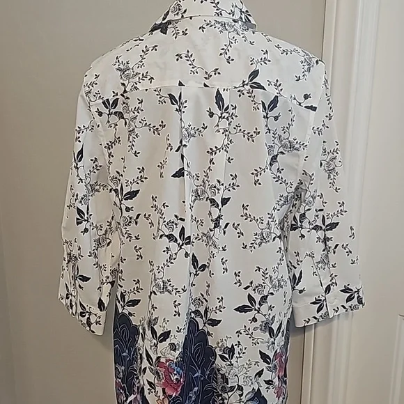 Chico's Blue Print Shirt - Picture 4 of 4